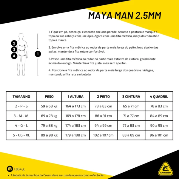 Roupa Cressi Maya 2.5mm - Imagem 10